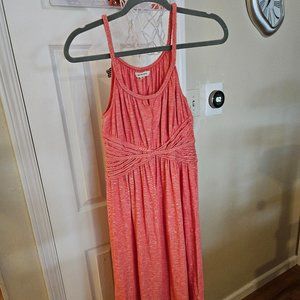 Max Studio Coral Pink Midi Dress (Size M) Great Condition